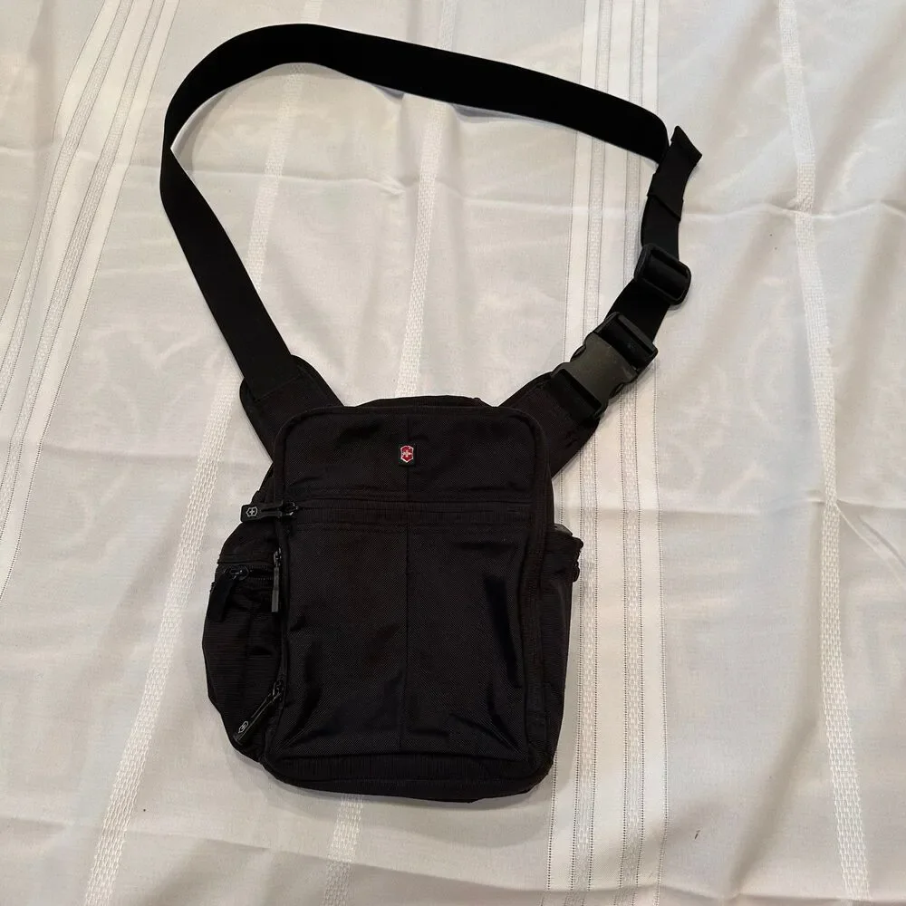 Swiss Crossbody Bag Adjustable Shoulder or convertible Fanny Pack